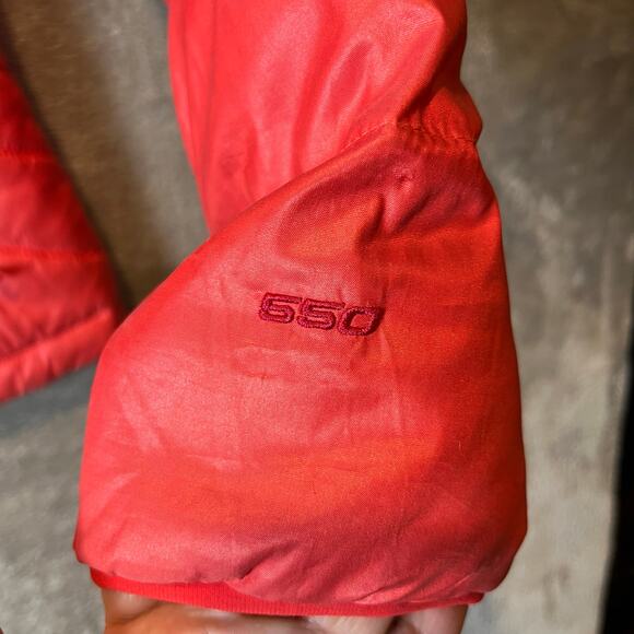 The North Face Sz S Aconcagua 550 Fill Down Jacket Rambutan Pink Orange Women's - Picture 6 of 10